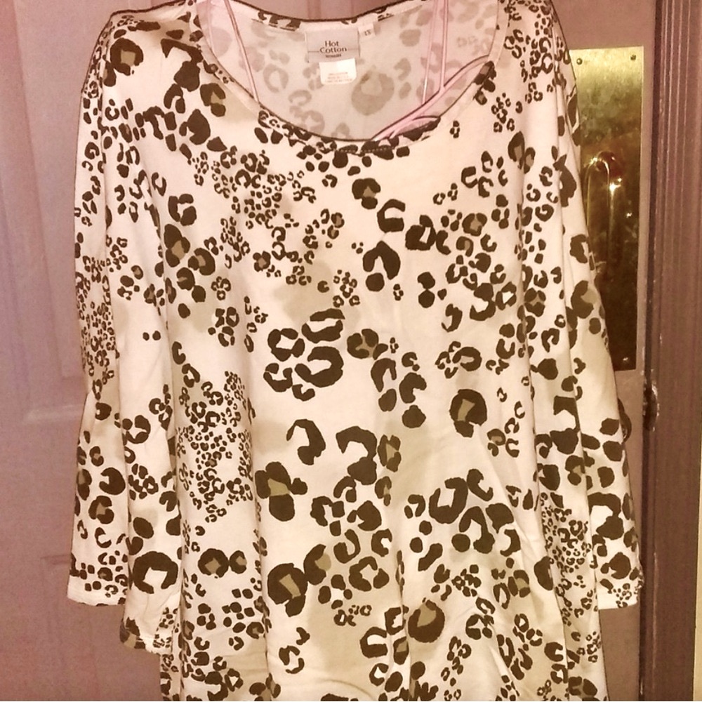 Hot Cotton Animal print-100% cotton  1X